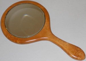 clustered cherry hand mirror