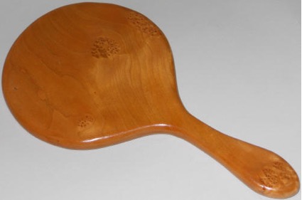 clustered cherry hand mirror
