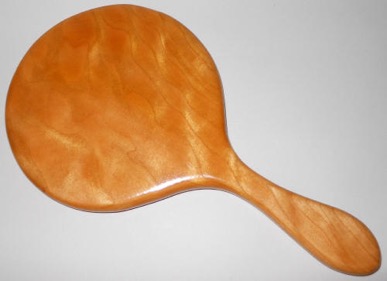 curly cherry hand mirror