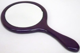 violet purple hand mirror